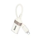 Перехідник Lightning на USB Hoco UA39 Crystal (480 Mbps, USB2.0, OTG, 12,5 cm). Beige - зображення 4