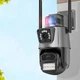 Уличная Wi-Fi IP камера V380 P11 360, 8MP, 4G видеонаблюдение с автослежением, IP66 Черная - изображение 9