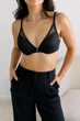 Бюстгальтер Thirdlove 24/7 Classic Uplift Plunge Bra - черный - 75F - изображение 1