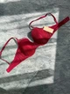 Бюстгальтер Thirdlove Luxe Lace Demi Bra 70D1/2 вишневый - изображение 5