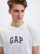 Футболка бавовняна довга чоловіча GAP 570044-00 2XL Біла (1200119850315) - зображення 4
