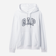 Bluza damska z kapturem kangurka GAP 870537-01 XXS Biała - obraz 3