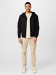 Bluza męska rozpinana streetwear z kapturem GAP 499917-06 L Czarna (1200046477661) - obraz 3