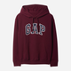 Худі тепле жіноче GAP 463506-02 2XL Бордове (1200112707104) - зображення 4