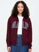 Толстовка на блискавці утеплена на флісі з капюшоном жіноча GAP 678782-10 XS Бордова (1200138889617) - зображення 1