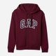 Bluza damska rozpinana streetwear polarowa GAP 678782-10 XXS Bordowa - obraz 4
