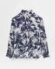 Сорочка River Island сірий в сині візерунки OILRX014 L - изображение 5