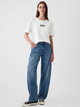 Футболка бавовняна довга жіноча GAP 407990-03 2XL Біла (1200134047806) - зображення 3