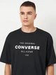 Футболка хлопковая длинная мужская Converse CVM5T202 L Black (0198820074612) - изображение 4