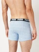 Набор трусов боксеров мужских хлопковых Puma Men Logo Print Boxers 2P 94712403 L 2 шт Light Blue (8720245967174) - изображение 4