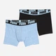 Набор трусов боксеров мужских хлопковых Puma Men Logo Print Boxers 2P 94712403 L 2 шт Light Blue (8720245967174) - изображение 5
