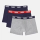Набор трусов боксеров мужских хлопковых Puma Men Boxers 3P 94713005 L 3 шт Grey/Blue (8720245964739) - изображение 1