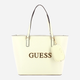 Сумка шопер жіноча зі штучної шкіри Guess Beacon HFVG9035230 CRE Біла (800070346624) - зображення 1