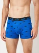 Набор трусов боксеров мужских хлопковых Puma Elements Men Logo Print Boxers 2P 93875404 L 2 шт Blue / Black (8720245834933) - изображение 2