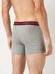 Набор трусов боксеров мужских хлопковых Puma Men Chromatic Waistband Boxers 2P 94712201 L 2 шт Red/Grey/Black (8720245967372) - изображение 4