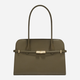 Сумка жіноча з натуральної шкіри велика Furla Goccia WB01504BX31042810S1007 Зелена (800070344982) - зображення 1