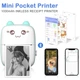 Портативный беспроводной мобильный Bluetooth термопринтер Mini Printer для детей и взрослых - изображение 8