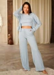 Костюм домашний женский жакет брюки и футболка Komilfo Amanda 2251-3229-7044/1 XL голубой - изображение 1