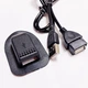 Внешний порт USB A для рюкзака с кабелем AM/AF под зарядку и питание 2A 68см Чёрный ( код: HP-112102 ) - изображение 2