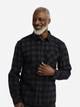 Рубашка хлопковая мужская Jack Wolfskin Lite Flannel Shirt M A65026-T0156 L Черная с серым (4064886514453) - изображение 1