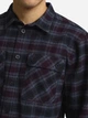 Рубашка хлопковая мужская Jack Wolfskin Baja Flannel Shirt M A65028-T0003 M Сливовая с синим (4064886563949) - изображение 4