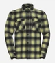 Рубашка хлопковая мужская Jack Wolfskin Baja Flannel Shirt M A65028-T0326 M Желтая с черным (4064886563840) - изображение 5