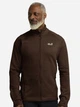 Толстовка на флисе, на молнии мужская Jack Wolfskin Peak District Fz M A65274-D0107 2XL Коричневая (4064886550901) - изображение 1