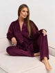 Домашній одяг ISSA PLUS 14324A XL темно-бордовий - изображение 4