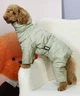 Зимний комбинезон для собак Dogs Bomba з поясом оливка R-25 3 р. - изображение 1