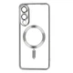 Чехол FIBRA Chrome Case With MagSafe for Samsung S25 Edge Silver с защитой камер - изображение 1