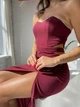 Бордовое платье в пол WINN M бордовый 43447062 - изображение 2