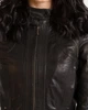 Кожаная куртка женская VK черная укороченная (Арт. LT311) 42 - изображение 4