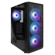 Корпус 1stPlayer FD3-BK-4F7 Black без БП - зображення 1