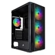 Корпус 1stPlayer X5-BK-4F1 Black без БП - зображення 1