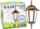 Уличный светильник Delux Palace A005 60W E27 Черное золото (90011341) - изображение 2