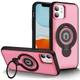 TPU+Textured PC Magnet Epik на Apple iPhone 11 / XR (6.1") Pink - зображення 1