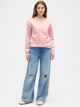 Bluza damska bez kaptura polarowa GAP 823720-03 XS Jasnoróżowa - obraz 3