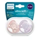 Пустышка Philips AVENT Ultra Soft ультрамягкая 0-6 мес. 2 шт (SCF091/09) - изображение 3