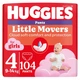 Подгузники Huggies Little Movers/Pants 4 M-Pack 9-14 кг для девочек 104 шт (5029054568095) - изображение 1