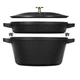 Набор из 2 кастрюль + крышка Staub 24 см черный (40508-383-0) - изображение 1