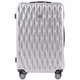 Большой пластиковый чемодан на 4 колесах Wings PC190 L серебристый silver - изображение 1