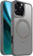 Etui plecki Etteri Matt Mag Ring do Apple iPhone 16 Pro Max Grey (5906961960368) - obraz 1