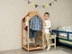 Домик-вешалка для одежды с колесами Busy Wood Натуральное дерево 50х50х112 см - изображение 8