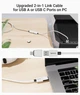 Кабель Syntech USB 3.0 to USB C для Meta Quest 3S/Quest 3/Oculus Quest 2/Pico 4 с питанием, 5м, адаптер USB A/C, белый (M32C2) - изображение 5