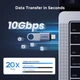 Адаптер-переходник UGREEN Type-C to USB 3.2, 10Gbps, Gray - изображение 3