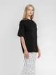 Футболка жіноча W13.15.02.510 чорна з тонкого бавовняного джерсі Arber T-shirt oversize W2 S чорний (W13.02.02.610) - изображение 3