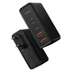 Сетевое зарядное устройство Baseus GaN2 Pro 100W CCGAN2P-L01 четыре порта (2 Type-C + 2 USB) с функцией быстрой зарядки QC4.0+PD3.0 + Кабель Type-C to Type-C 1m Black - изображение 7