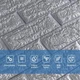 3D панель самоклеющаяся кирпич Серебро 700x770x7мм (017-7) - изображение 4