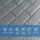 3D панель самоклеющаяся 700х770х5мм кирпич Серебро (017-5) SW-00000038 - изображение 4