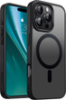 Etui plecki Etteri Matt Mag do Apple iPhone 16 Pro Black/Transparent (5907457798731) - obraz 1